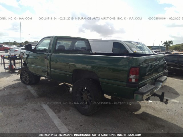 1B7JF26Z2RS640877 - 1994 DODGE RAM 2500 GREEN photo 3