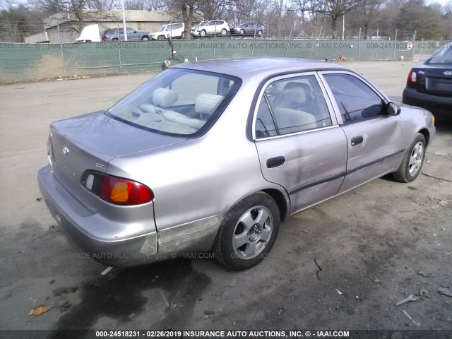 2T1BR12E5YC324169 - 2000 TOYOTA COROLLA VE/CE/LE TAN photo 4