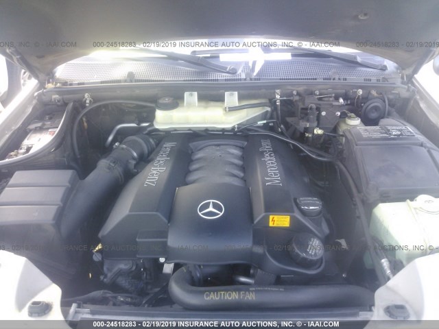 4JGAB75E75A540857 - 2005 MERCEDES-BENZ ML 500 Champagne photo 10