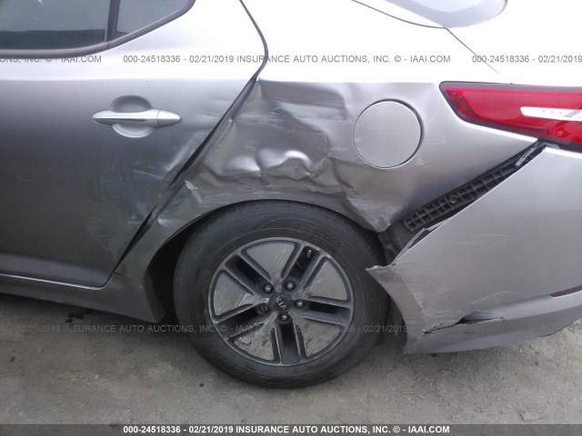 KNAGM4AD6D5046322 - 2013 KIA OPTIMA HYBRID GRAY photo 6