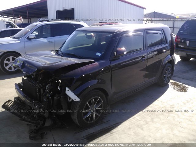 JTLZE4FE6CJ021974 - 2012 TOYOTA SCION XB BURGUNDY photo 2