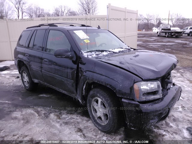 1GNDT13S762295212 - 2006 CHEVROLET TRAILBLAZER LS/LT BLACK photo 1