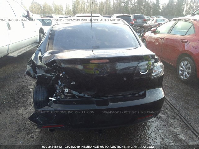 JM1BK324471634582 - 2007 MAZDA 3 S BLACK photo 6