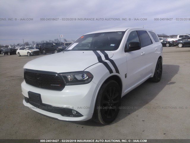 1C4RDHAG2HC960484 - 2017 DODGE DURANGO SXT WHITE photo 2