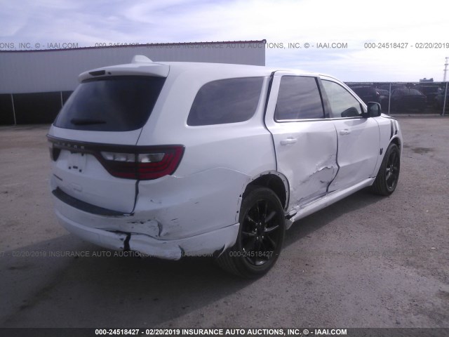 1C4RDHAG2HC960484 - 2017 DODGE DURANGO SXT WHITE photo 4