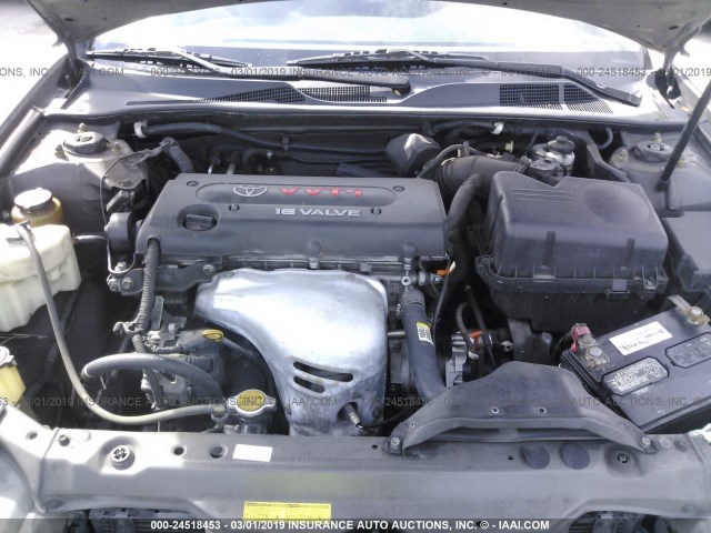 4T1BE32K44U855661 - 2004 TOYOTA CAMRY LE/XLE/SE GRAY photo 10