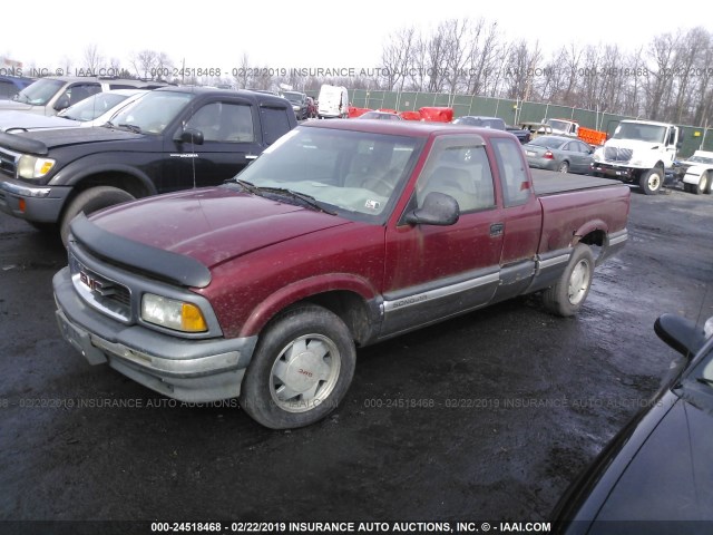 1GTCS19X3T8522382 - 1996 GMC SONOMA RED photo 2