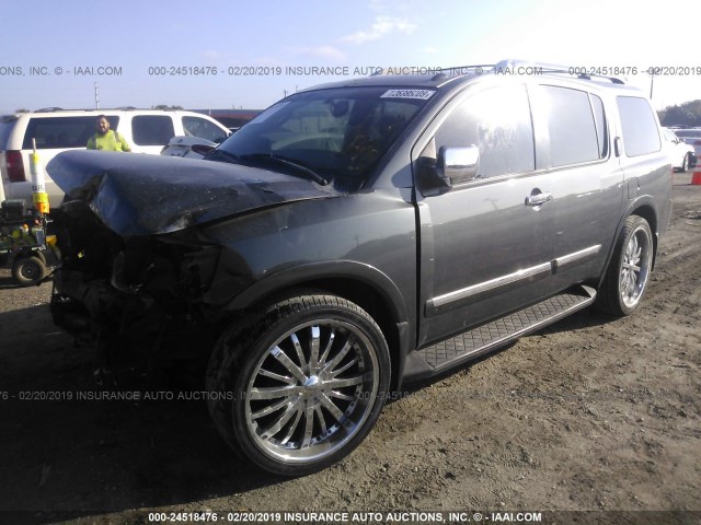 5N1BA0ND7CN601488 - 2012 NISSAN ARMADA SV/SL/PLATINUM GRAY photo 2