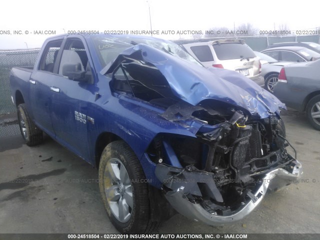 1C6RR7LT5JS125505 - 2018 RAM 1500 SLT BLUE photo 1