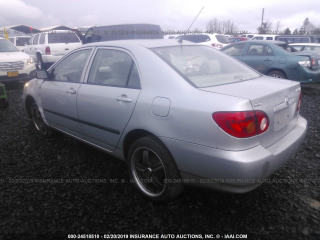 1NXBR32E14Z323511 - 2004 TOYOTA COROLLA CE/LE/S SILVER photo 3