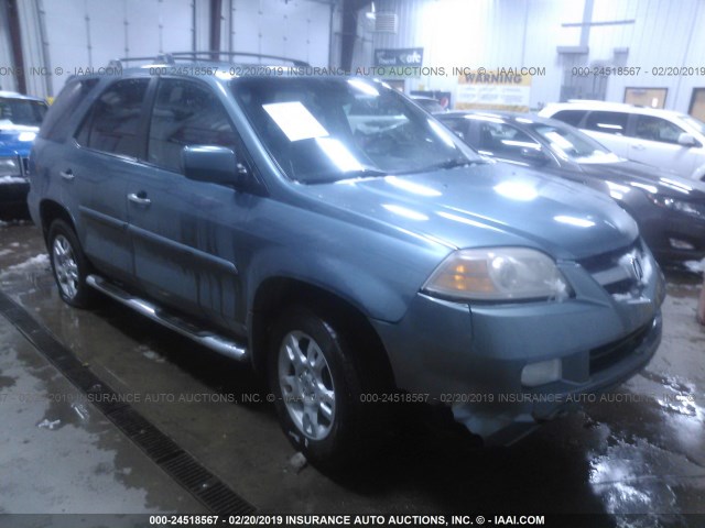 2HNYD18806H537523 - 2006 ACURA MDX TOURING BLUE photo 1