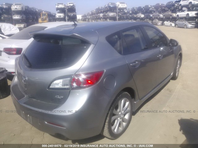 JM1BL1H59A1210193 - 2010 MAZDA 3 S SILVER photo 4