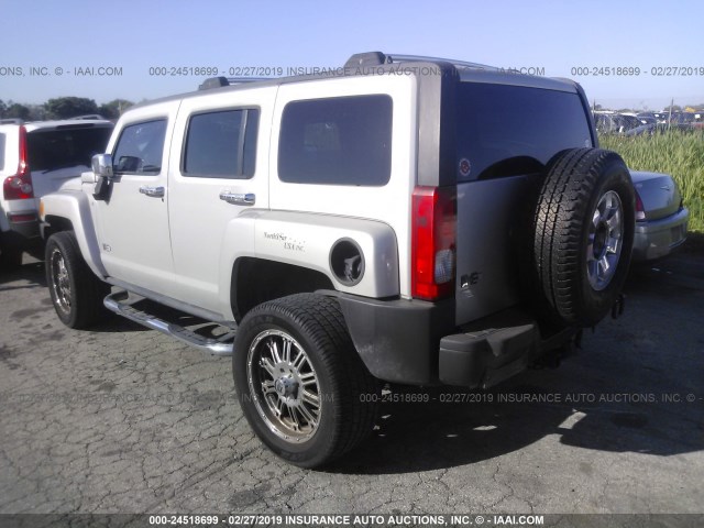 5GTEN13E088110248 - 2008 HUMMER H3 TAN photo 3