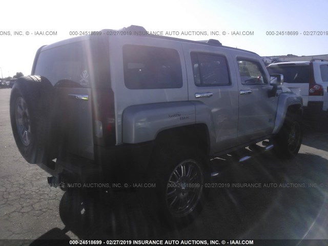 5GTEN13E088110248 - 2008 HUMMER H3 TAN photo 4