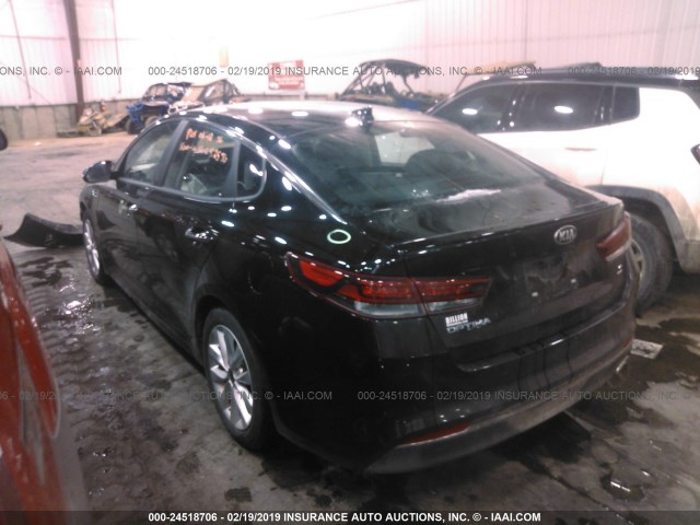 5XXGT4L34JG204030 - 2018 KIA OPTIMA LX/S BLACK photo 3