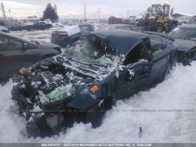 1G2NE52F02C224140 - 2002 PONTIAC GRAND AM SE BLUE photo 2