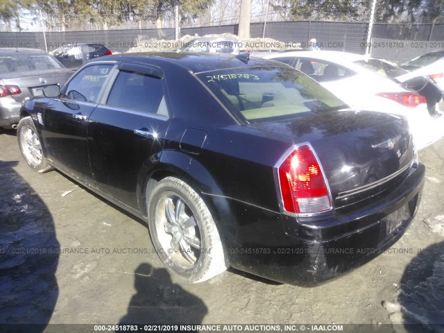 2C3KA43R17H719646 - 2007 CHRYSLER 300 BLACK photo 3