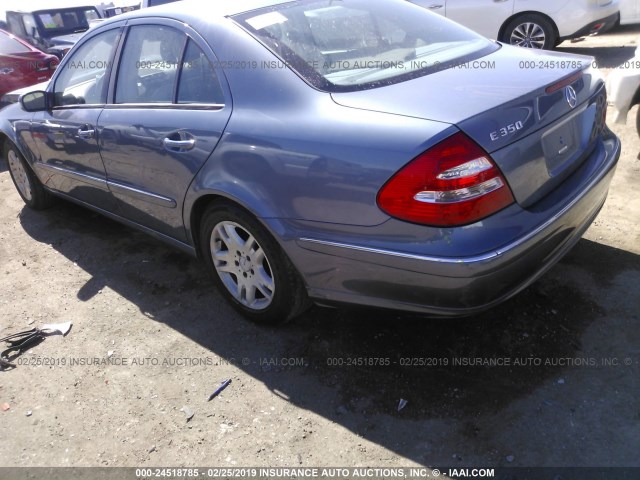 WDBUF56JX6A811626 - 2006 MERCEDES-BENZ E 350 BLUE photo 3