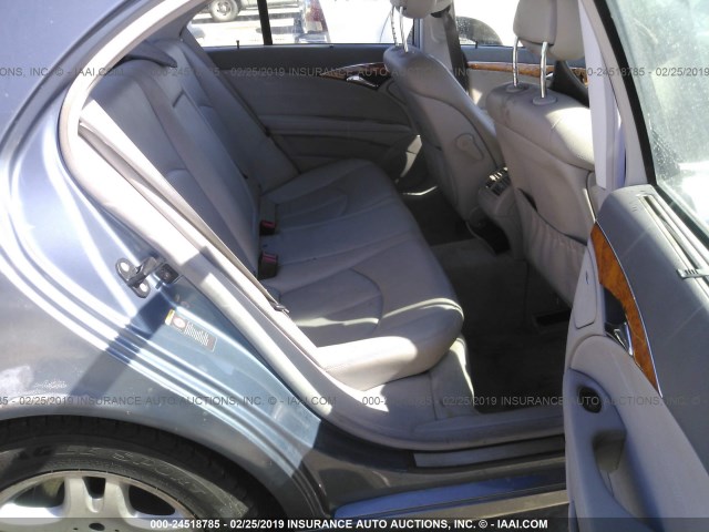 WDBUF56JX6A811626 - 2006 MERCEDES-BENZ E 350 BLUE photo 8