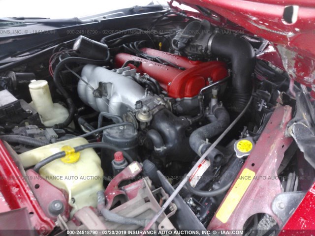 JM1NA3510L0132816 - 1990 MAZDA MX-5 MIATA RED photo 10