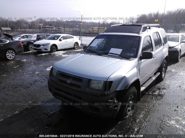 5N1ED28Y3YC561671 - 2000 NISSAN XTERRA XE/SE SILVER photo 2