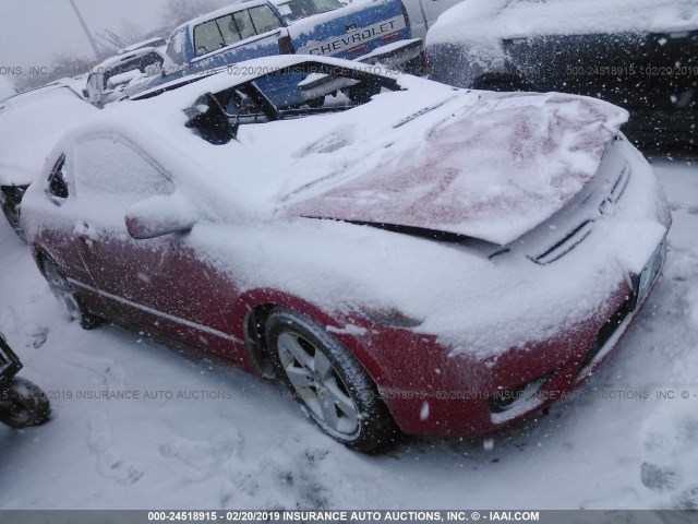 2HGFG12918H570394 - 2008 HONDA CIVIC EXL RED photo 1