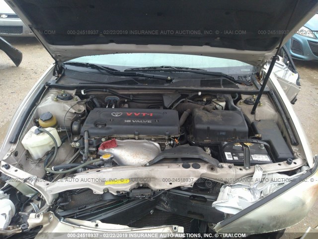 4T1BE32K14U892103 - 2004 TOYOTA CAMRY LE/XLE/SE GOLD photo 10