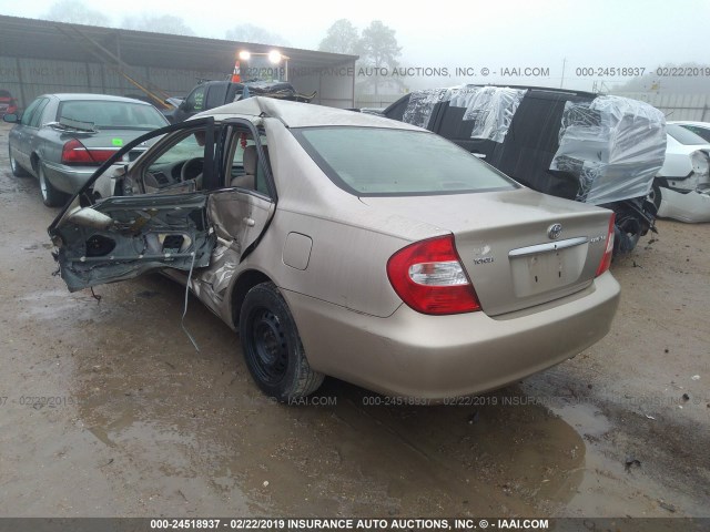 4T1BE32K14U892103 - 2004 TOYOTA CAMRY LE/XLE/SE GOLD photo 3