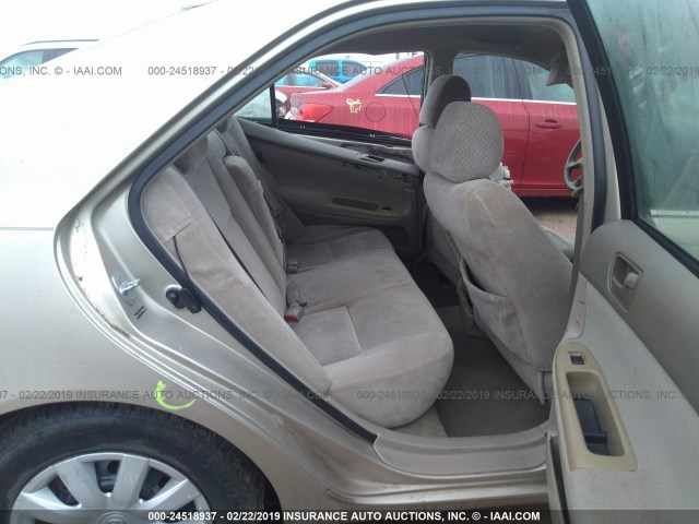 4T1BE32K14U892103 - 2004 TOYOTA CAMRY LE/XLE/SE GOLD photo 8