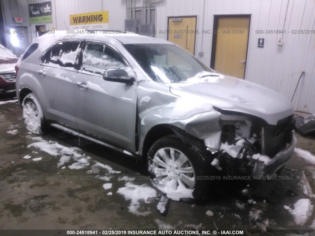 2CNFLGEY0A6381748 - 2010 CHEVROLET EQUINOX LTZ SILVER photo 1