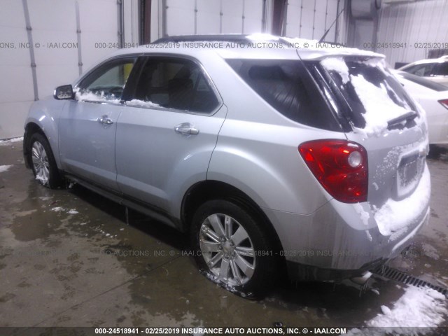 2CNFLGEY0A6381748 - 2010 CHEVROLET EQUINOX LTZ SILVER photo 3