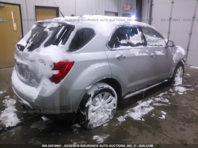 2CNFLGEY0A6381748 - 2010 CHEVROLET EQUINOX LTZ SILVER photo 4