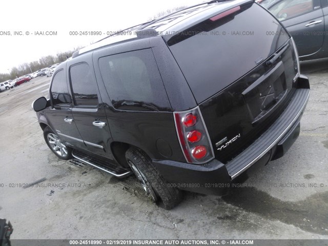 1GKS1EEF5BR337685 - 2011 GMC YUKON DENALI BLACK photo 3