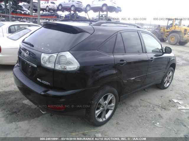 JTJHW31UX72036083 - 2007 LEXUS RX 400H BLACK photo 4