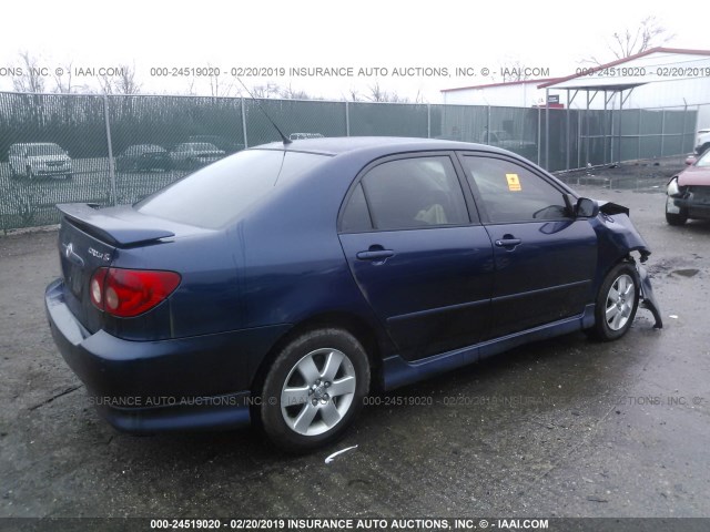 1NXBR32E47Z780270 - 2007 TOYOTA COROLLA CE/LE/S BLUE photo 4