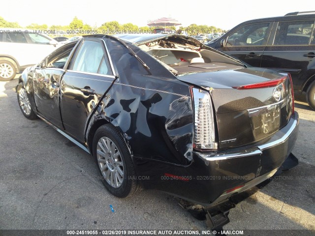 1G6DE5E53C0130897 - 2012 CADILLAC CTS LUXURY COLLECTION BLACK photo 3