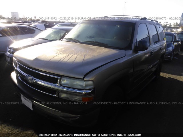 1GNEK13T51J180252 - 2001 CHEVROLET TAHOE K1500 BROWN photo 2