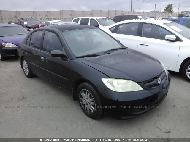 2HGES16514H529713 - 2004 HONDA CIVIC LX BLACK photo 1