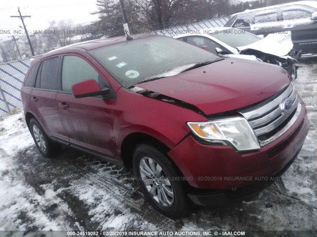 2FMDK49C77BA51208 - 2007 FORD EDGE SEL PLUS RED photo 1