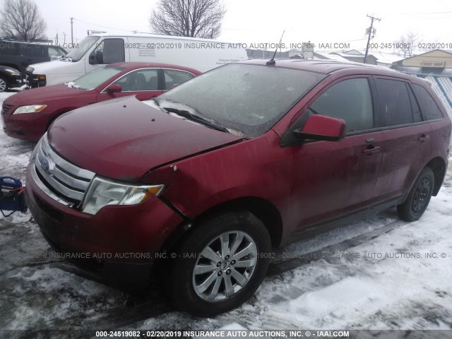 2FMDK49C77BA51208 - 2007 FORD EDGE SEL PLUS RED photo 6