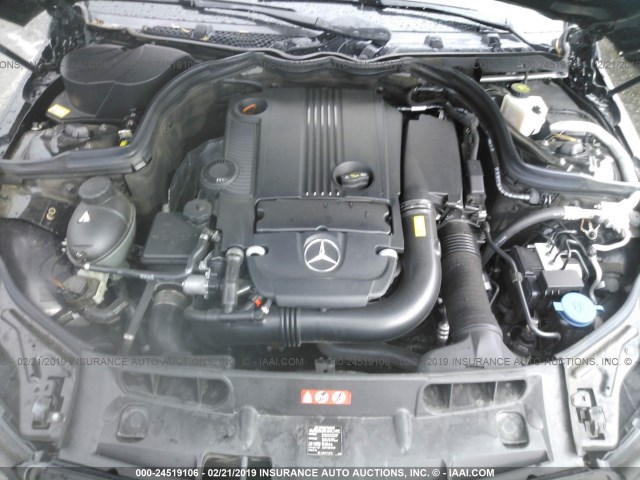 WDDGF4HB1DR293912 - 2013 MERCEDES-BENZ C 250 BLACK photo 10