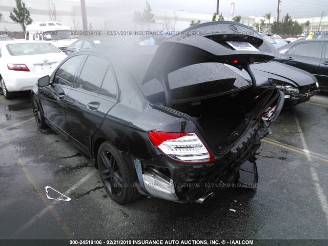 WDDGF4HB1DR293912 - 2013 MERCEDES-BENZ C 250 BLACK photo 3