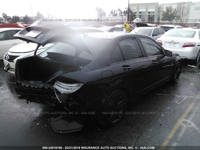 WDDGF4HB1DR293912 - 2013 MERCEDES-BENZ C 250 BLACK photo 4