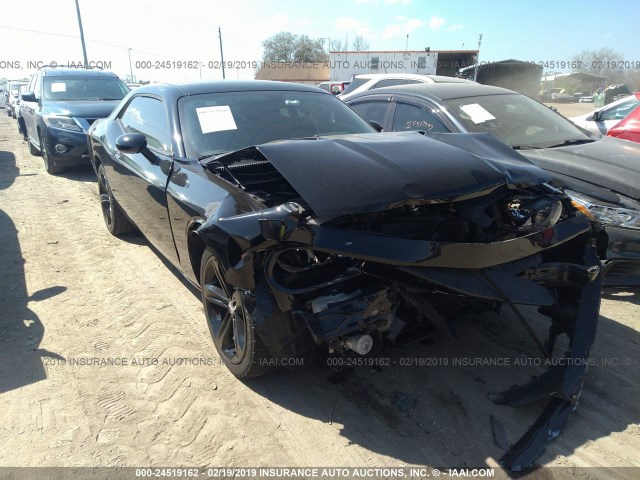 2C3CDYAG0EH149575 - 2014 DODGE CHALLENGER SXT BLACK photo 1