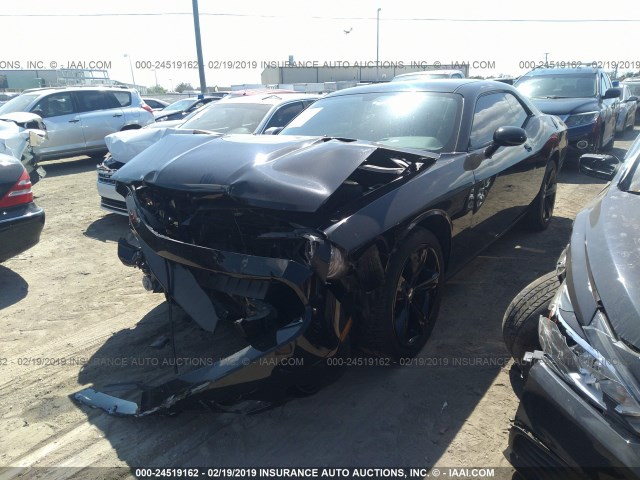 2C3CDYAG0EH149575 - 2014 DODGE CHALLENGER SXT BLACK photo 2