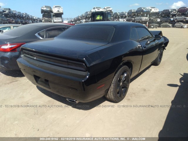 2C3CDYAG0EH149575 - 2014 DODGE CHALLENGER SXT BLACK photo 4