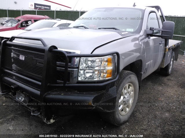 1GC0K0CG4EF165461 - 2014 CHEVROLET SILVERADO K3500 LT Pewter photo 2