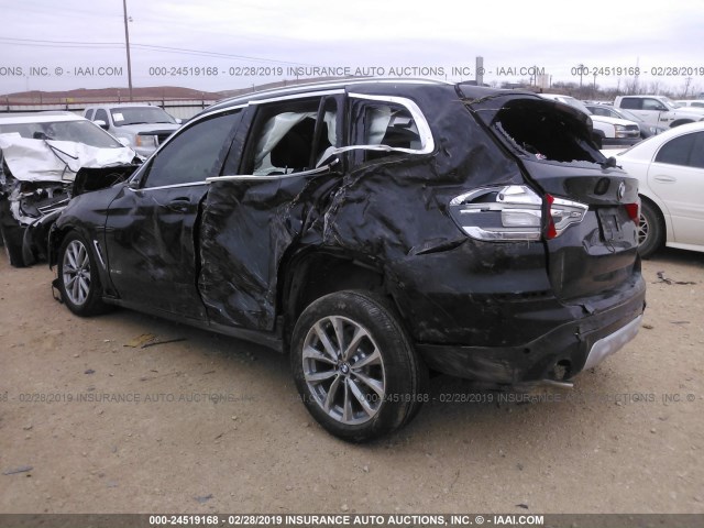 5UXTR9C59JLD58052 - 2018 BMW X3 XDRIVEM40I BLACK photo 3