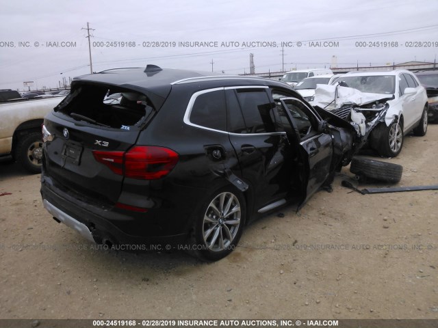 5UXTR9C59JLD58052 - 2018 BMW X3 XDRIVEM40I BLACK photo 4