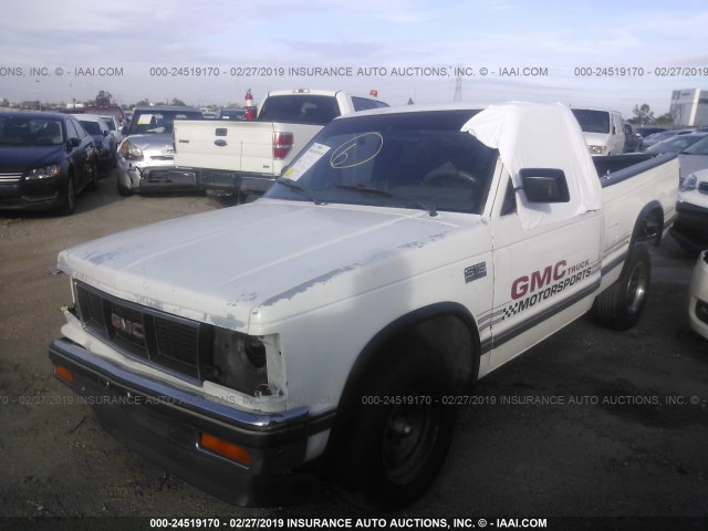 1GTCS14Z9L8502131 - 1990 GMC S TRUCK S15 WHITE photo 2